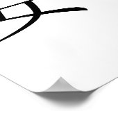 Poster Symbole chinois pour la tranquillité (Coin)