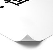 Poster Symbole chinois pour l'amour éternel (Coin)