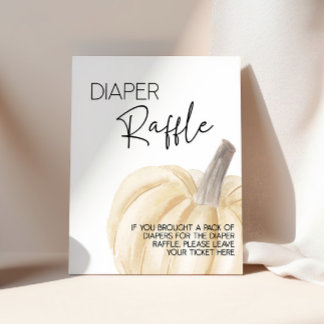 Poster SYMBOLE citrouille Baby shower Déchets