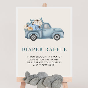 Poster SYMBOLE citrouille Baby shower Déchets