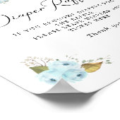 Poster SYMBOLE citrouille Baby shower Déchets (Coin)