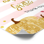 Poster Symbole citrouille des cartes et cadeaux aquarelle (Coin)