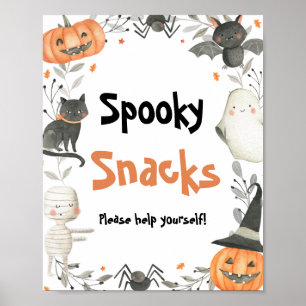 Poster SYMBOLE Citrouille Halloween Ghost Éffrayant Snack
