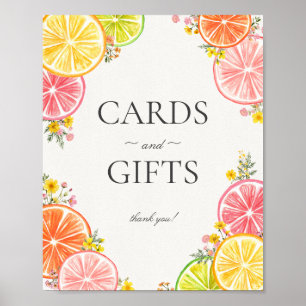 Poster Symbole Citrus Floral Little Cutie Cartes et Cadea