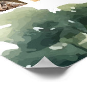 Poster Symbole classique de Golf Boy Anniversaire Photo J (Coin)