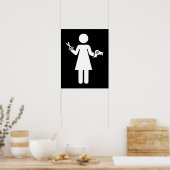 Poster Symbole coiffeur (Cuisine)