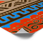 Poster Symbole coloré Hunab Ku Mayan #4 (Coin)