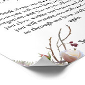 Poster Symbole commémoratif de mariage d'hiver Souvenir d (Coin)