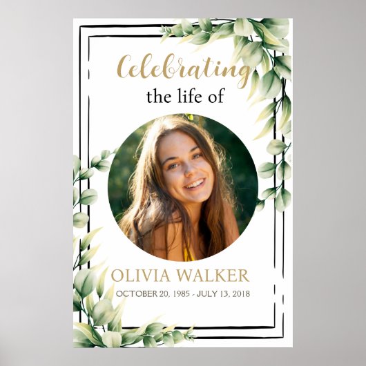 Poster Symbole commémoratif des funérailles (Devant)