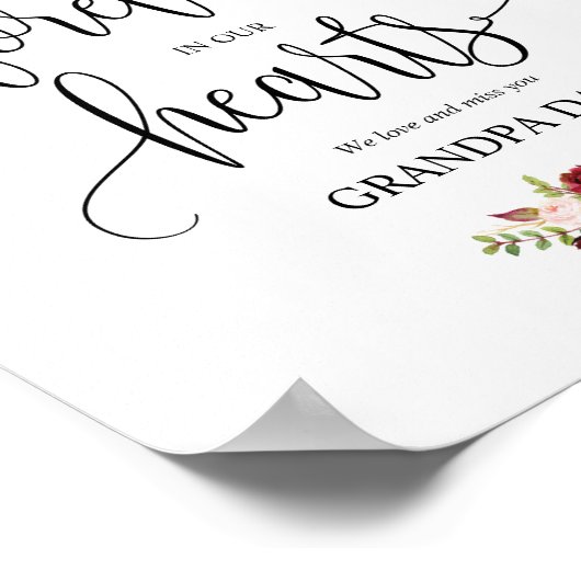 Poster Symbole commémoratif Forever In Our Hearts v10 (Coin)