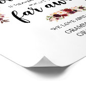 Poster Symbole commémoratif Personnalisé En Amour (Coin)