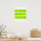 Poster Symbole cool 3 lignes | Uniformité et harmonie col (Cuisine)
