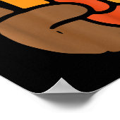 Poster Symbole Cool de Jour de l'Action de grâce (Coin)