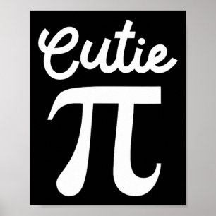 Poster Symbole Cutie Pi Clair Geek Enthousiaste des mathé