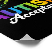 Poster Symbole d'acceptation de la sensibilisation sur l' (Coin)