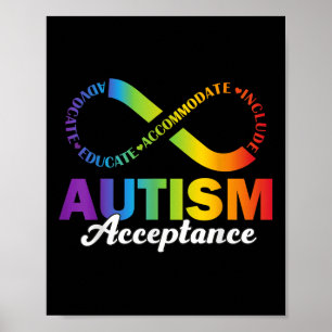 Poster Symbole d'acceptation de la sensibilisation sur l'