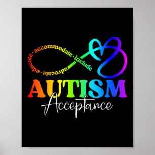 Poster Symbole d'acceptation de la sensibilisation sur l'