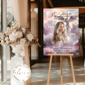 Poster Symbole d'accueil Ange et Croix