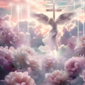 Poster Symbole d'accueil Ange et Croix