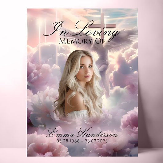 Poster Symbole d'accueil Ange et Croix