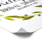 Poster Symbole d'accueil de la fleur de printemps Hydrang (Coin)
