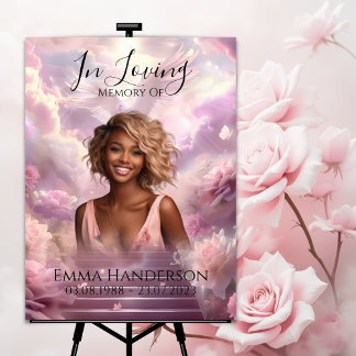 Poster Symbole d'accueil de l'enterrement