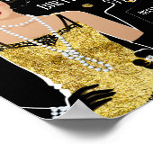 Poster Symbole d'accueil flapper girl gatsby 1920 (Coin)