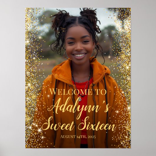 Poster Symbole d'accueil moderne 16 party (Devant)