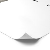 Poster Symbole d'accueil pour Anniversaire rétro élégant (Coin)