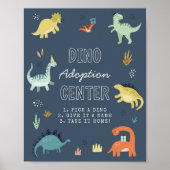 Poster Symbole d'adoption du dinosaure mûre (Devant)