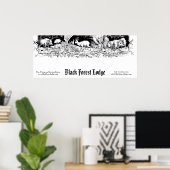 Poster SYMBOLE D'AFFAIRES DE LA FORÊT NOIRE ANGLAISE, Bav (Bureau à domicile)