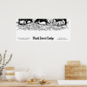 Poster SYMBOLE D'AFFAIRES DE LA FORÊT NOIRE ANGLAISE, Bav (Cuisine)