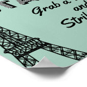 Poster Symbole d'affiche d'anniversaire de la station Sel (Coin)