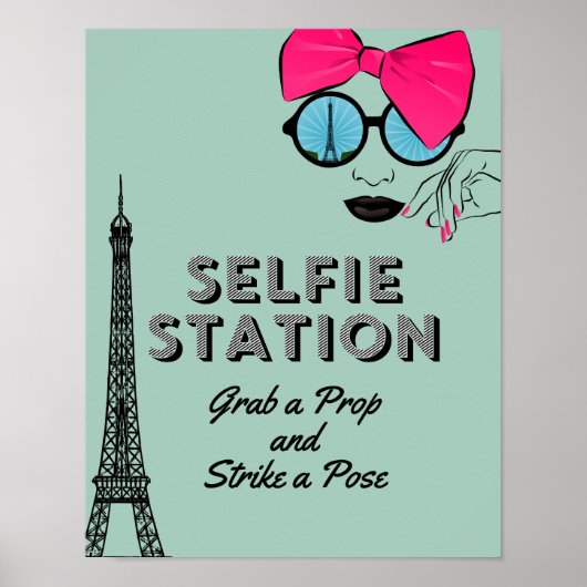 Poster Symbole d'affiche d'anniversaire de la station Sel (Devant)