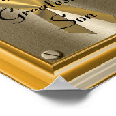 Poster Symbole d'affiche du plus grand fils du monde (Coin)