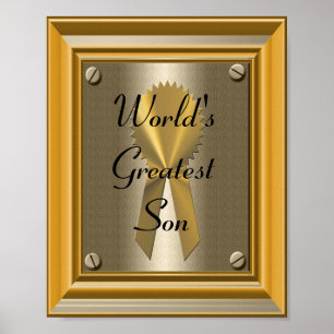 Poster Symbole d'affiche du plus grand fils du monde