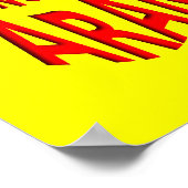 Poster Symbole d'affiche paranoïaque amusant (Coin)