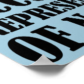 Poster Symbole d'affiche pas drôle normal (Coin)