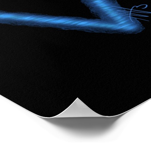 Poster Symbole d'alchimie des éléments d'eau ondulée (Coin)