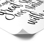 Poster Symbole d'alcool mariage noir et blanc 8x10 (Coin)