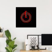 Poster Symbole d'alimentation (Bureau à domicile)