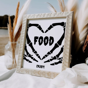 Poster SYMBOLE D'ALIMENTATION Gothique DU Baby shower D'H