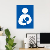 Poster Symbole d'allaitement (Bureau à domicile)
