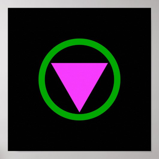 Poster Symbole d'allié droit (Devant)