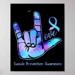 Poster Symbole d'amour Semaine de sensibilisation à la pr