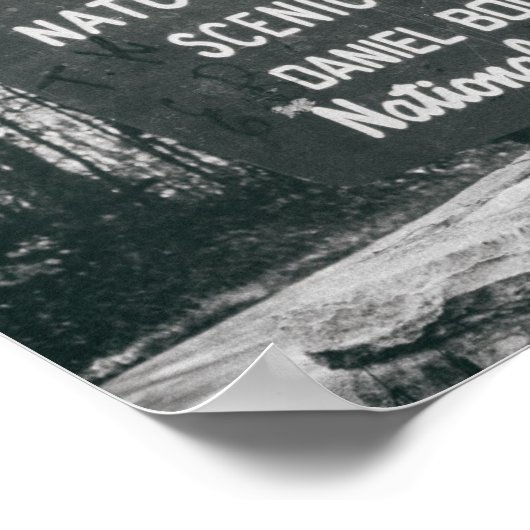 Poster Symbole Daniel Boone Forêt nationale Mi-siècle (Coin)