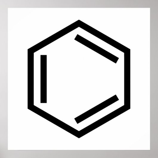 POSTER SYMBOLE D'ANNEAU BENZENE (Devant)