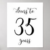 Poster Symbole d'anniversaire de 35 ans (Devant)