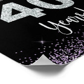 Poster Symbole d'anniversaire de 40 ans (Coin)