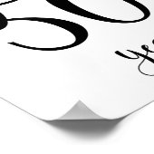 Poster Symbole d'anniversaire de 50 ans (Coin)